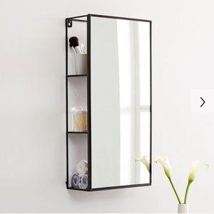 Cubiko Storage Mirror in Black